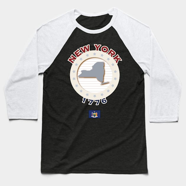 THE STATE OF NEW YORK Baseball T-Shirt by pbdotman